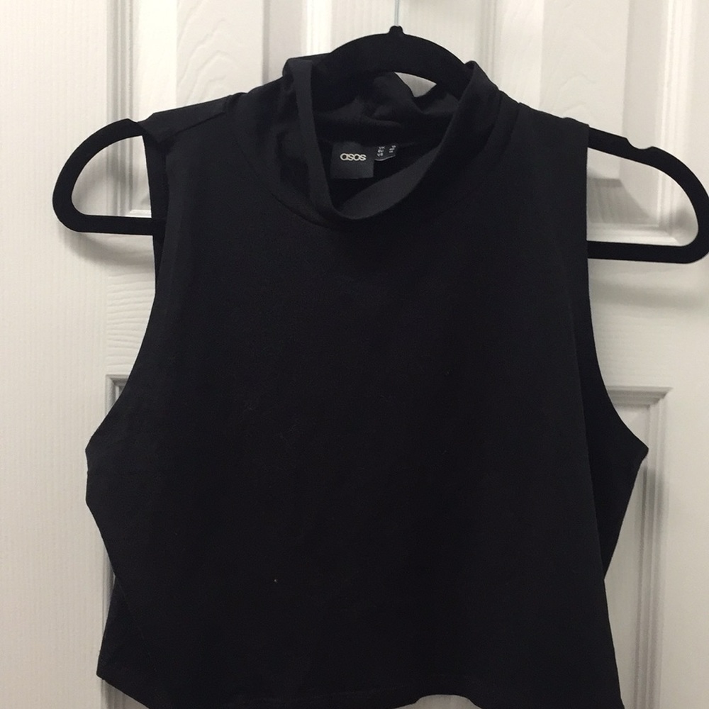 ASOS MOCK NECK CROPPED TOP